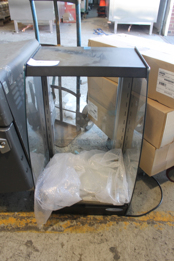BRAND NEW SCRATCH AND DENT! KoolMore DC-3CB Metal Commercial Countertop Dry Display Case Merchandiser. 110-120 Volts, 1 Phase.