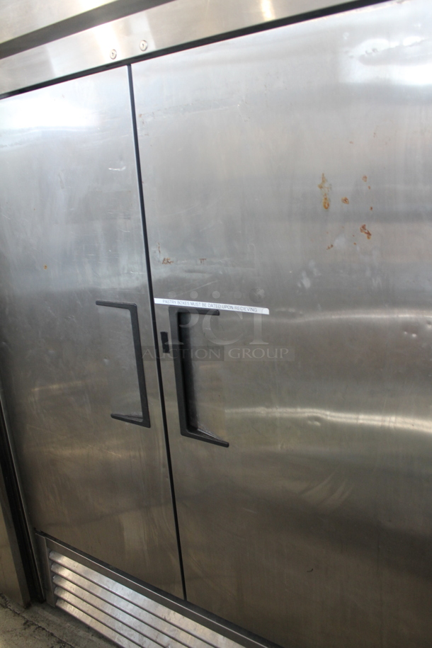 2013 True T-49F ENERGY STAR Stainless Steel Commercial 2 Door Reach In Freezer w/ Poly Coated Racks. 115 Volts, 1 Phase. Tested and Working! - Image 5 of 9