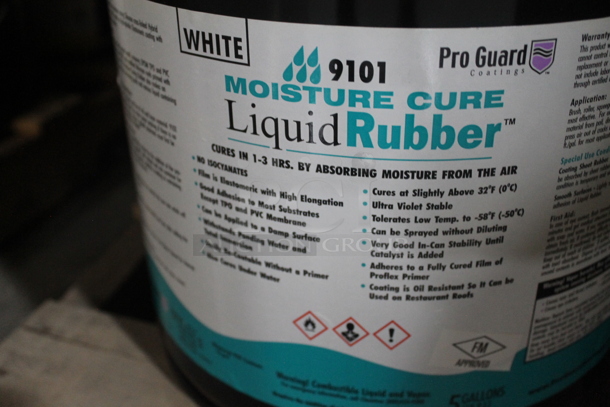 ALL ONE MONEY! PALLET LOT of ProGuard Moisture Cure Liquid Rubber Buckets and Black Poly Pallet. BUYER MUST REMOVE. - Image 4 of 4
