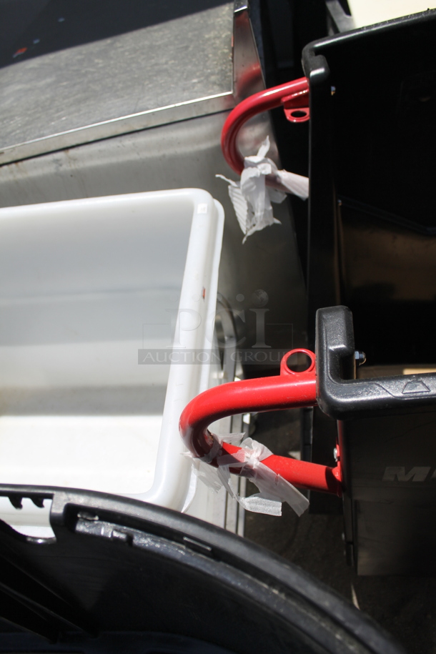 BRAND NEW! Rubbermaid Black Poly Mega Brute Cart on Casters. - Image 5 of 5