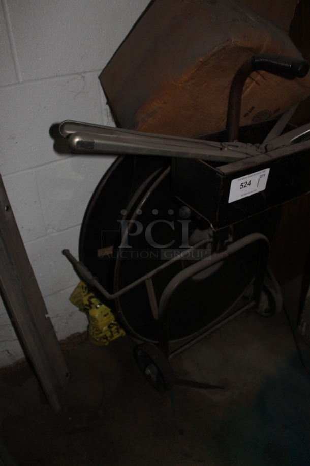 Metal Black Pallet Band Reel and Tools. - Image 2 of 3