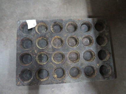 One Commercial 24 Hole Muffin Pan.