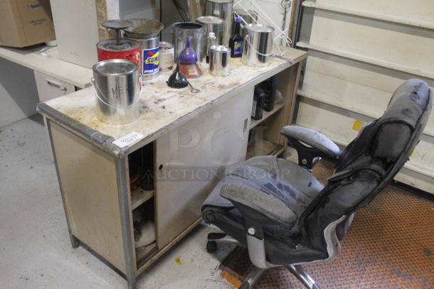 Counter w/ Contents and Office Chair. - Image 2 of 5