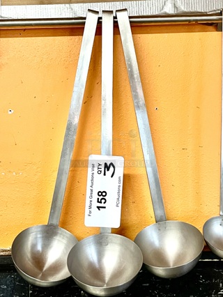 Set Of 4 Alegacy Stainless Steel 8oz Ladles. 3x Your Bid. 
