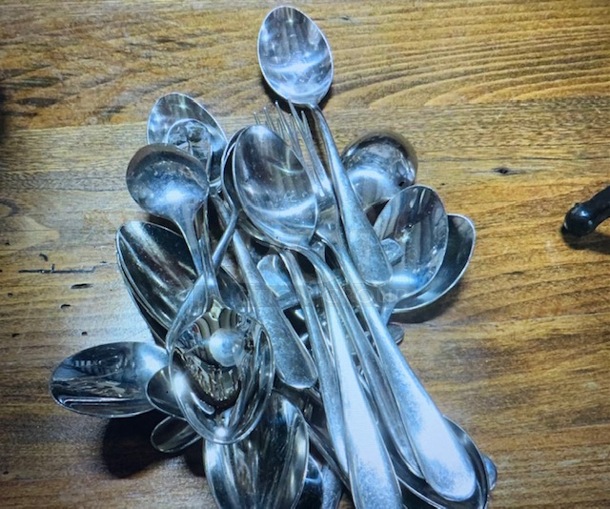 One Lot Of A  Assorted Flatware.