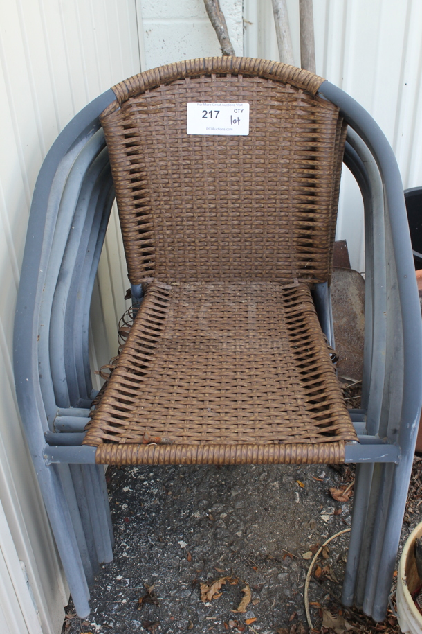 ALL ONE MONEY! Lot of Various Items Including Pati Chairs, Trash Can and Plant Pots. (shed #3) - Image 2 of 3