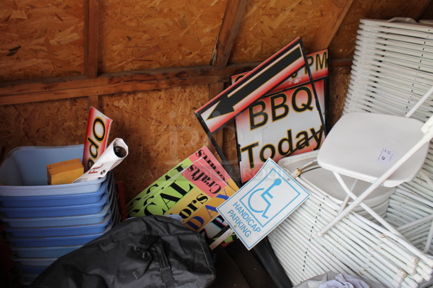 ALL ONE MONEY! Lot of Various Signs. (outside) - Image 5 of 5