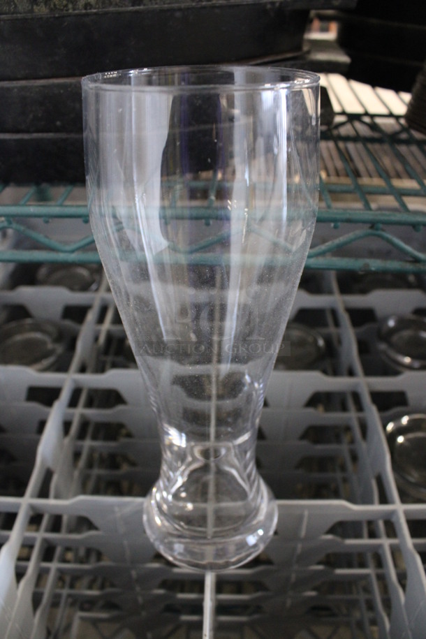 10 Beverage Glasses in Gray Poly Dish Caddy. 3.5x3.5x9. 10 Times Your Bid!