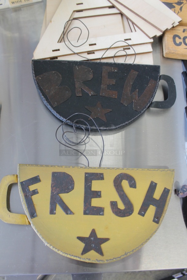ALL ONE MONEY! Lot of Various Items Including Signs, Clipboards and Baskets - Image 4 of 6