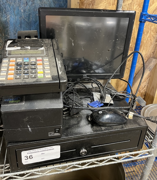POS System w/Monitor, Cash Drawer and Receipt Printer
