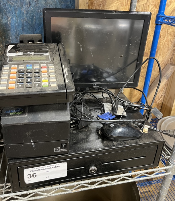 POS System w/Monitor, Cash Drawer and Receipt Printer - Image 1 of 1