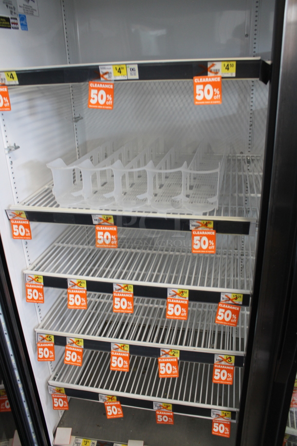 2016 True GDM-72-HC-TSL01 ENERGY STAR Metal Commercial 3 Door Reach In Cooler Merchandiser w/ Poly Coated Racks. 115 Volts, 1 Phase. Tested and Working! - Image 3 of 5