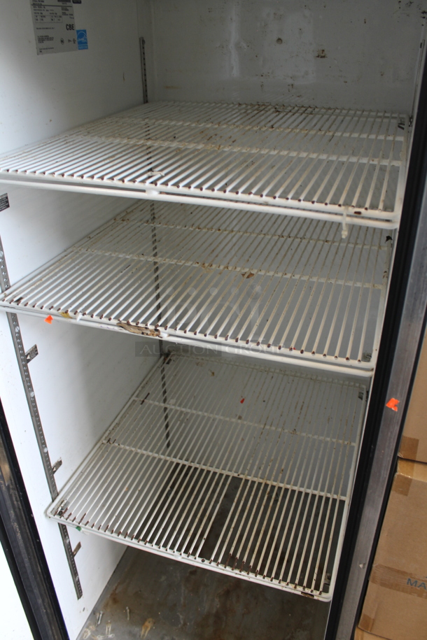 2014 True TG1R-1S ENERGY STAR Stainless Steel Commercial Single Door Reach In Cooler w/ Poly Coated Racks. 115 Volts, 1 Phase. Tested and Working! - Image 3 of 6
