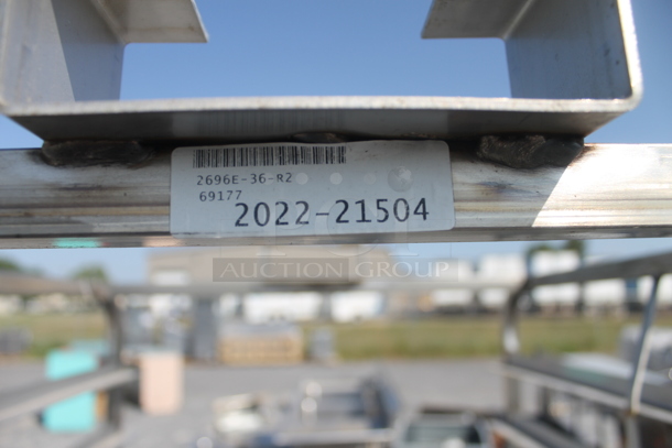BRAND NEW! Metal Commercial Pan Transport Rack w/ Top Guide Rail for Rack Oven on Commercial Casters.  - Image 5 of 5