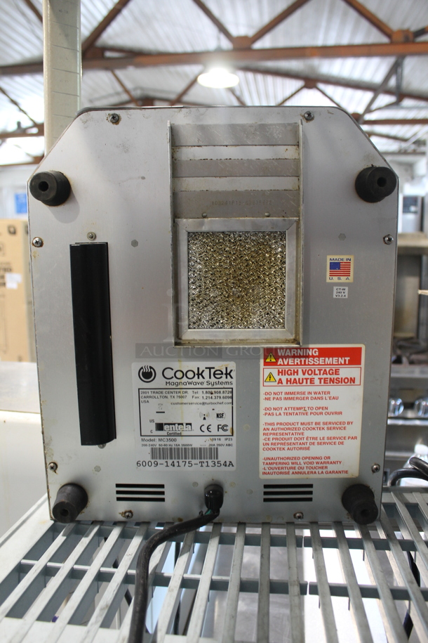 2016 CookTek MC3500 Stainless Steel Commercial Countertop Electric Powered Single Burner Induction Range. 120 Volts, 1 Phase.
 - Image 6 of 7