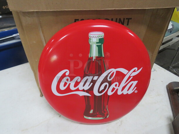 One NEW 12 Inch Coca Cola Tin.  - Image 1 of 2
