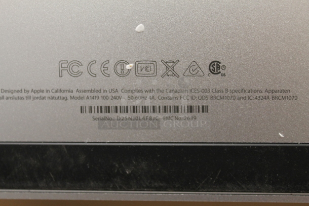 2 Apple A1419 Monitors w/ Apple Box. 2 Times Your Bid! - Image 7 of 7