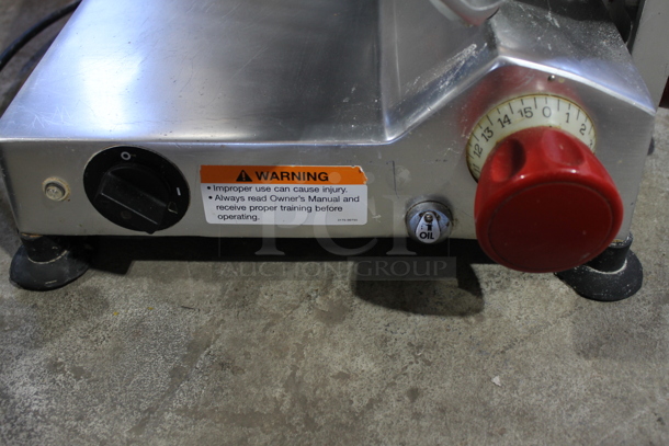 Berkel 827A Stainless Steel Commercial Countertop Meat Slicer. 115 Volts, 1 Phase. Tested and Working!  - Image 3 of 4