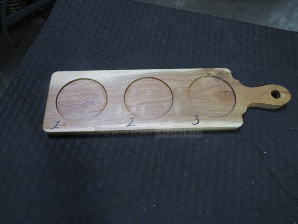14X4 Wooden 3 Hole Flight Paddle. 10XBID - Image 1 of 1
