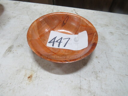 One Lot Of 35 NEW 6 Inch Supera Wooden Salad Bowls.  #SBWL-6