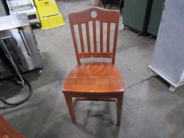 Wooden Schoolhouse Chair. 4XBID - Image 1 of 3