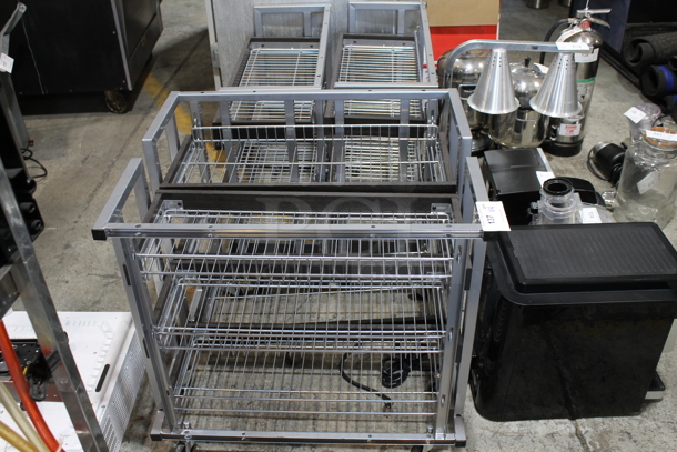 4 Metal Racks on Commercial Casters. 4 Times Your Bid! - Image 2 of 3