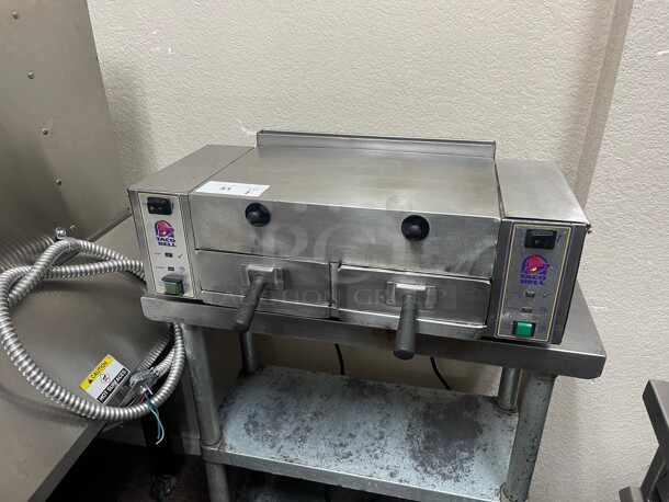 Nice! Roundup Taco Bell Commercial Steamer TBS-2X 6600 Watts 220 Volt 1 Phase NSF Tested and Working!