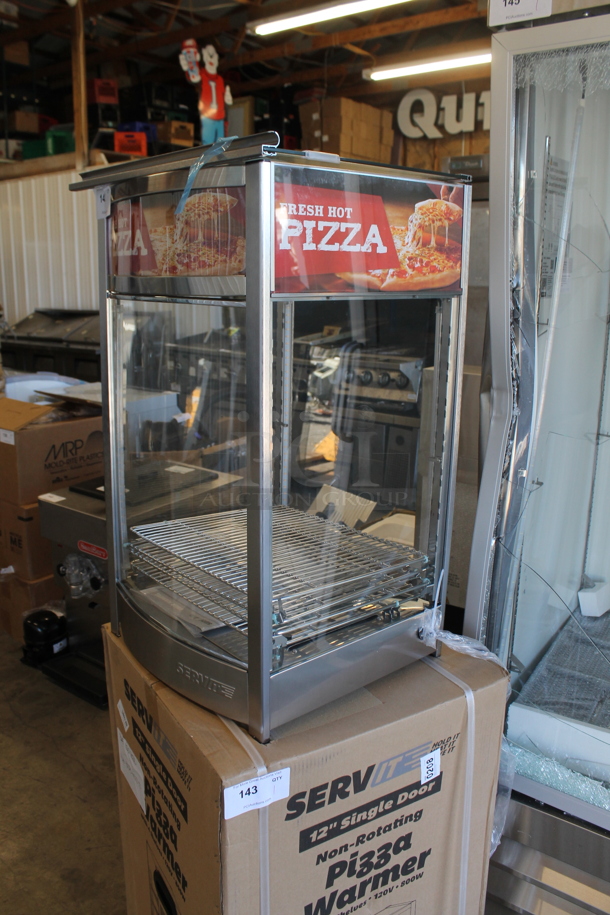 BRAND NEW SCRATCH AND DENT! ServIt 423PDW12D1S Stainless Steel Commercial Countertop Full-Service Countertop Display Warmer with 4 Shelves. Tested and Working! - Image 4 of 7