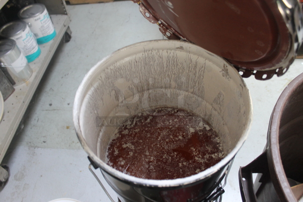 ALL ONE MONEY! Lot of Various Items Including Brown Poly Trash Can, Buckets and Cardboard Boxes. BUYER MUST REMOVE. - Image 4 of 4