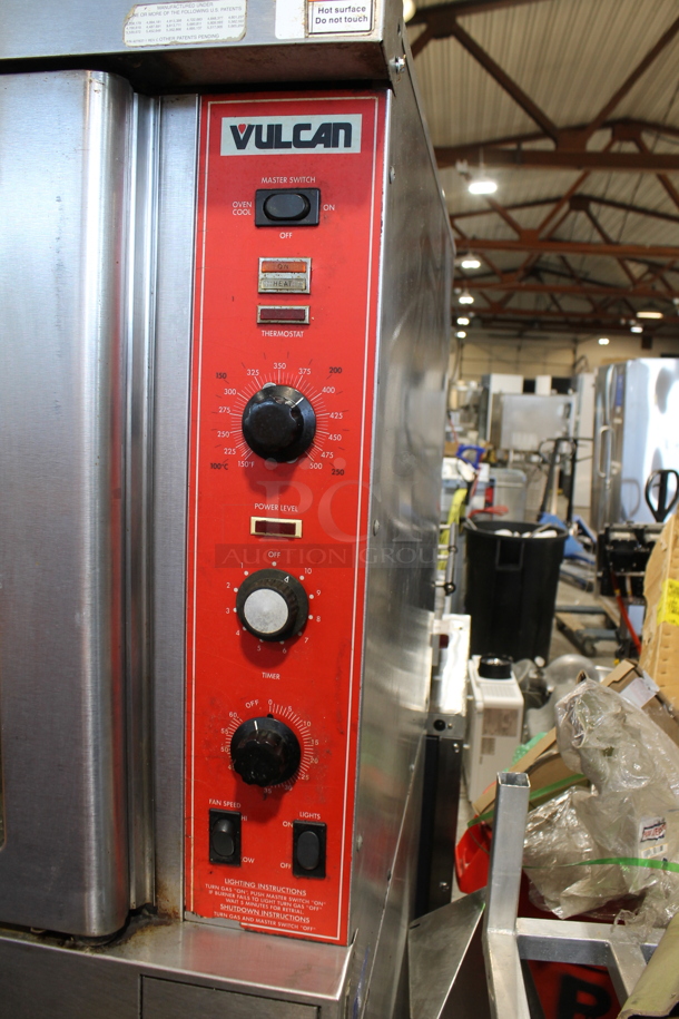 2 Vulcan SG4D-1 Stainless Steel Commercial Natural Gas Powered Full Size Convection Ovens w/ View Through Doors, Metal Oven Racks and Thermostatic Controls. 2 Times Your Bid! - Image 2 of 6