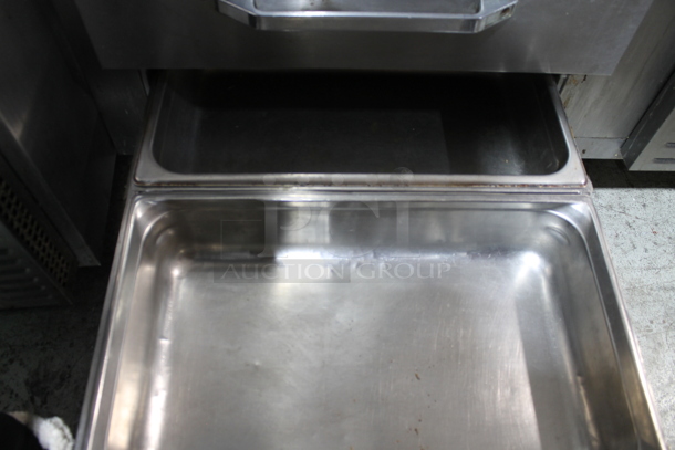 Garland Stainless Steel Commercial Countertop Natural Gas Powered Flat Top Griddle on Stainless Steel 2 Drawer Chef Base. Chef Base Tested and Working! - Image 5 of 5