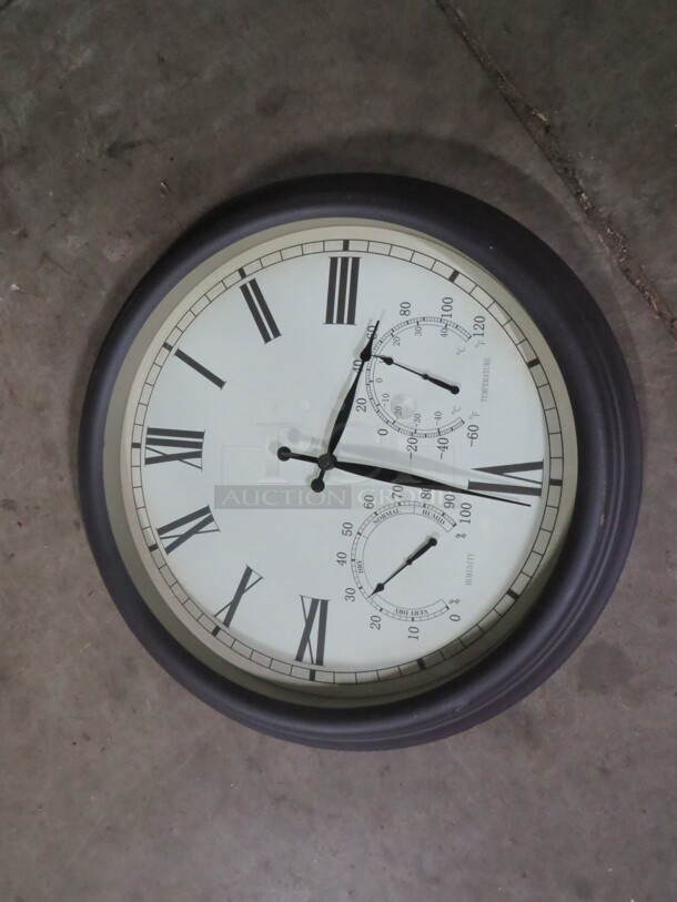 One 28 Inch Round Clock. - Image 1 of 1