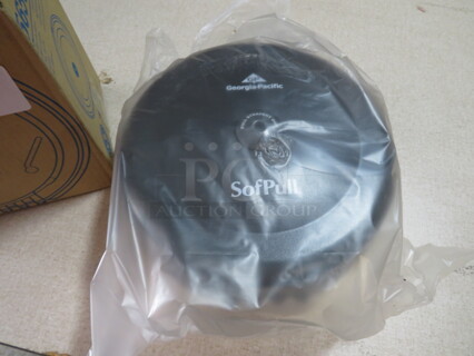 One NEW Sofpull Toilet Paper Dispenser.