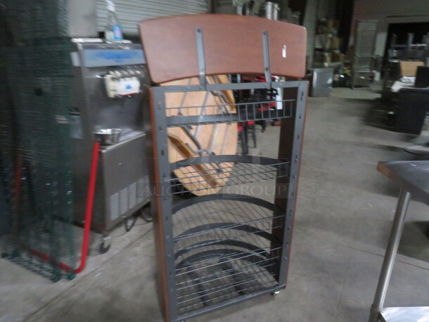 One 5 Shelf Display Merchandiser On Casters. 29X18X61 - Image 3 of 3