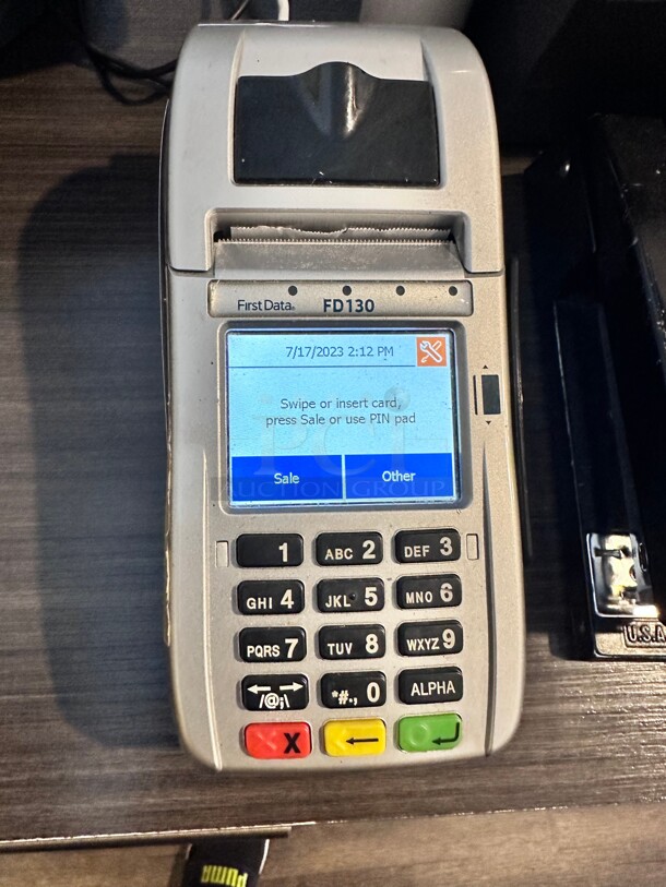 Working! First Data FD130 Credit Card Terminal NSF  - Image 5 of 6