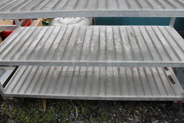 Metal 5 Tier Shelving Unit on Commercial Casters. - Image 2 of 4