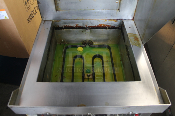 Giles WOG-20MP-VH TB Stainless Steel Commercial Ventless Hood and Giles Stainless Steel Electric Powered Deep Fat Fryer on Commercial Casters. Hood: 208 Volts, 1 Phase.  - Image 4 of 12