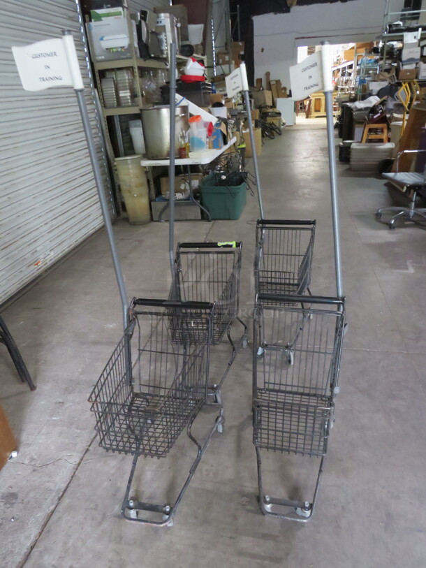 Mini Metal Kids Grocery Shopping Cart. 4XBID - Image 1 of 4