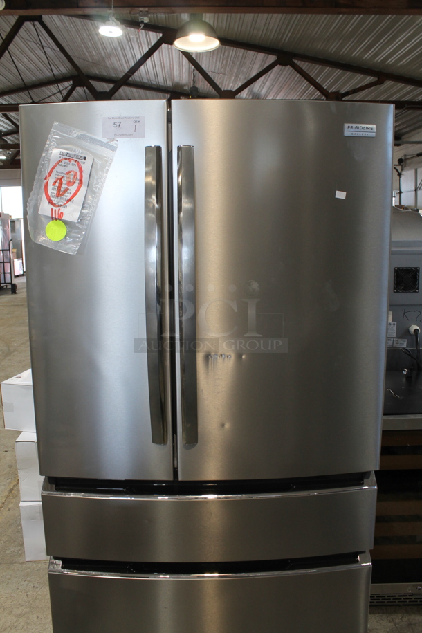 Frigidaire Stainless Steel Cooler Freezer Combo Unit. Tested and Working! - Image 2 of 10