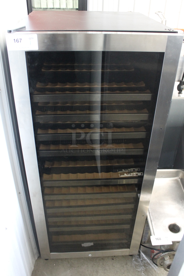 Allavino VSWR12B-1SL20 Metal Commercial Single Door Reach In Wine Chiller Merchandiser. 115 Volts, 1 Phase. Tested and Powers On But Does Not Get Cold - Image 1 of 8
