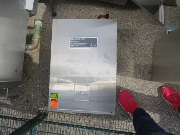 One Stainless Steel 8 Foot Hood System With Filters, Return Air, Ansul And Box. Model# SHC-C-W-94-625-ND-60. 95X24X59 - Image 4 of 6