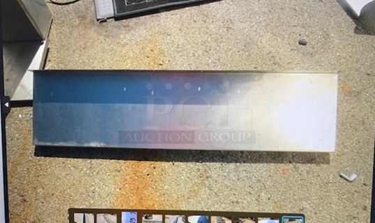 One Stainless Steel Shelf With Brackets. 58X12X11