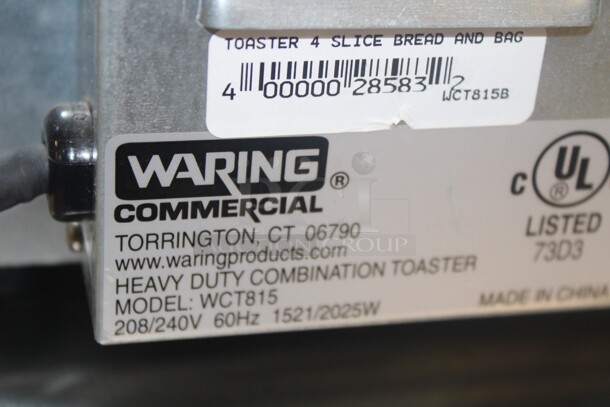 NEW! Waring Model WCT815 Commercial 4 Slot Toaster. 11x10x9. 208V/60Hz.   - Image 5 of 6