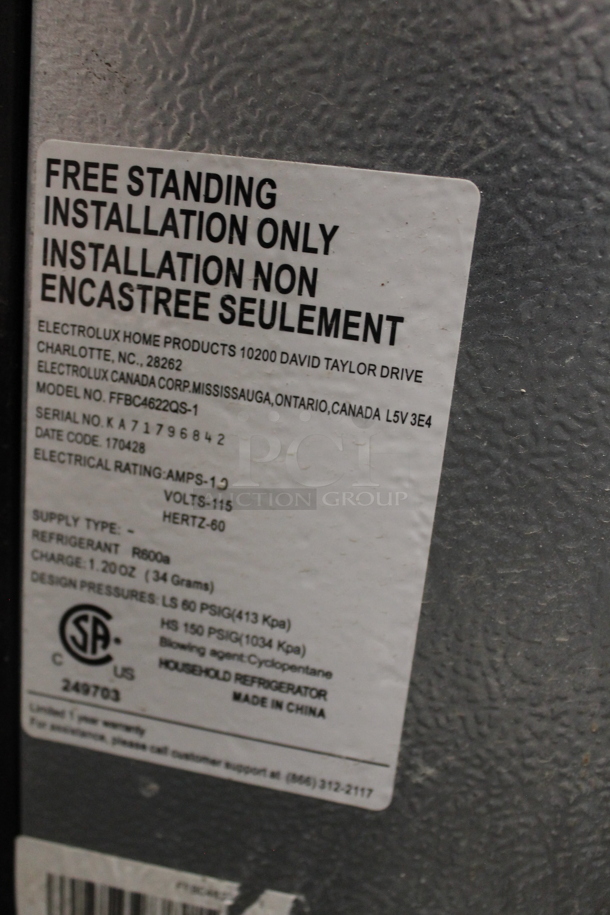 Electrolux FFBC4622QS-1 Stainless Steel Cooler Merchandiser. 115 Volts, 1 Phase. Tested and Working! - Image 8 of 8