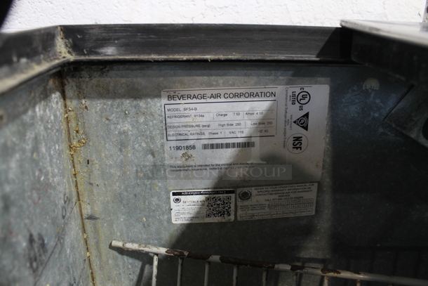 Beverage Air SF34-B Stainless Steel Commercial Back Bar Bottle Cooler w/ Sliding Lid. 115 Volts, 1 Phase. Tested and Working! - Image 5 of 5