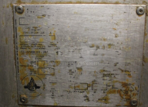 Pitco Frialator Stainless Steel Commercial Floor Style Natural Gas Powered Deep Fat Fryer. - Image 5 of 8