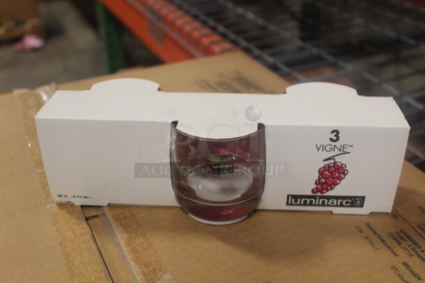 NEW IN Box! 19 Packs (3 Each Pack)  Luminarc 6.75 Glasses/Candle Holders.  57x Your Bid!  - Image 1 of 3