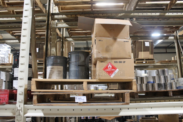 ALL ONE MONEY! FOUR PALLET LOT of Various Items Including Moisture Cure Anti Corrosion Primer and Pro Guard Hypalon Rubber Coating. BUYER MUST REMOVE. - Image 2 of 9