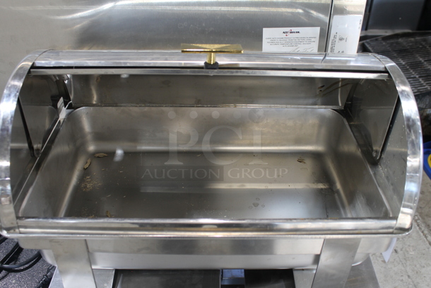 Stainless Steel Chafing Dish w/ Rolling Lid. - Image 4 of 4