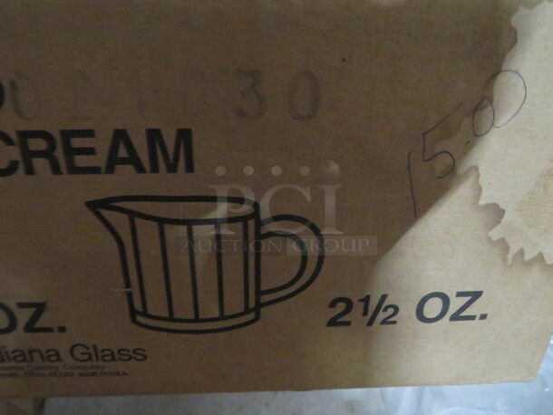 NEW 2.5oz Clear Glass Creamer. 12XBID. - Image 2 of 2
